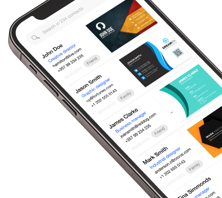 Covve Scan preview